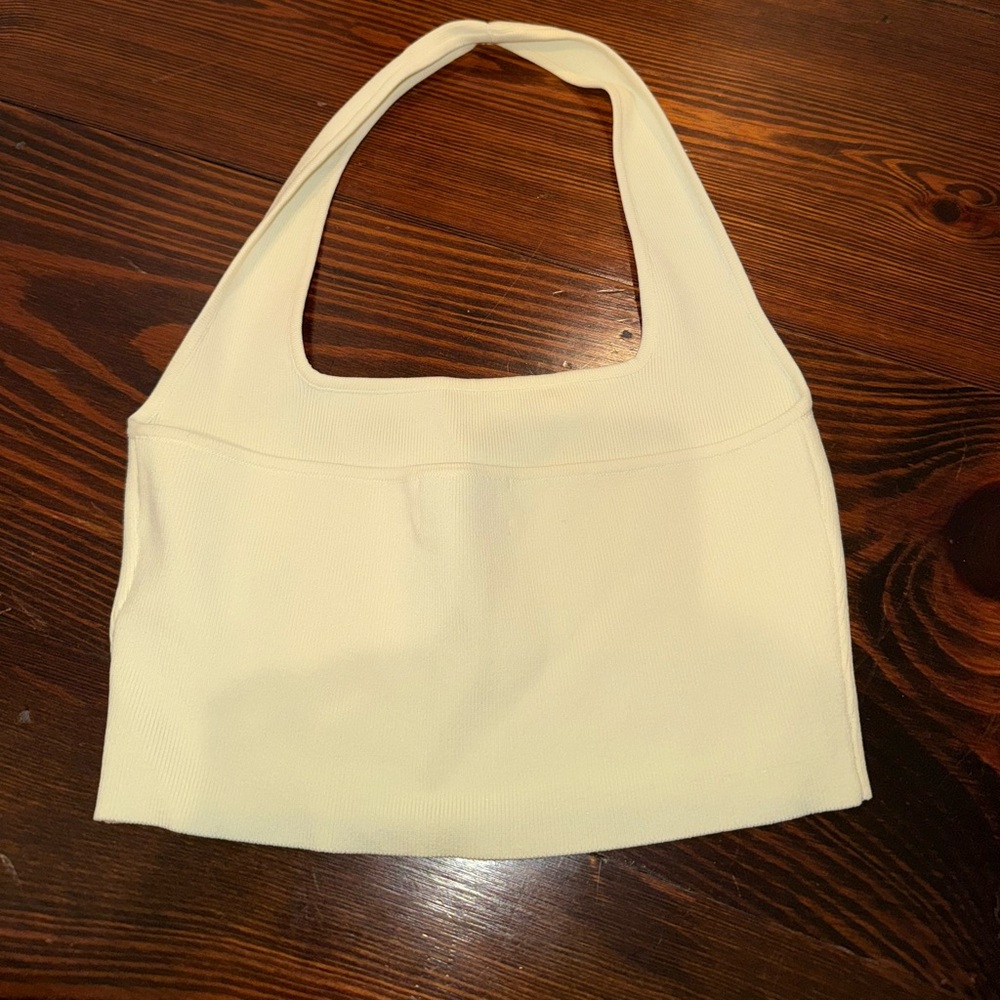 Cream halter tank
